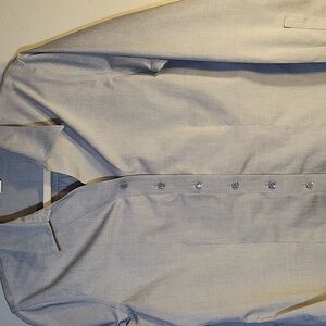 Coldwater Creek No Iron Button Down Blouse Grey‎ Sz Mp